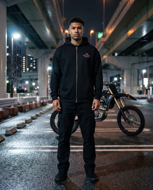 Hoodie zippé MOTOCROSS