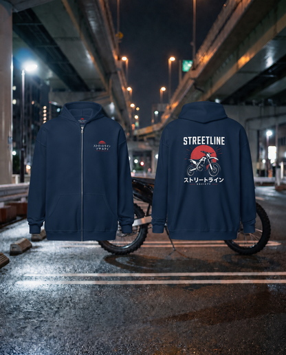 Hoodie zippé MOTOCROSS