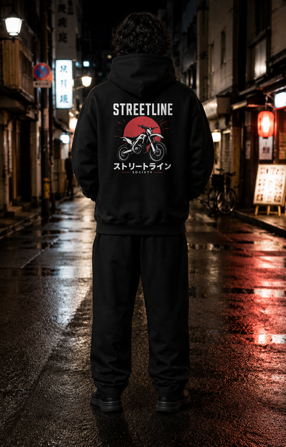 Sweat à capuche oversize MOTOCROSS